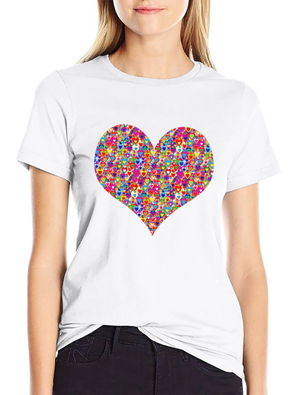 Heart Pattern Mens T-Shirt