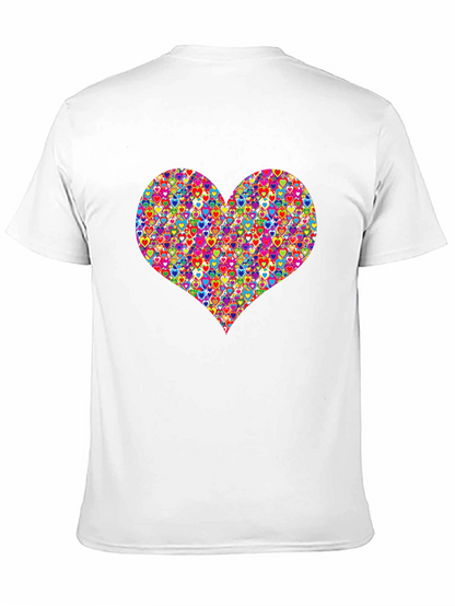 Heart Pattern Mens T-Shirt