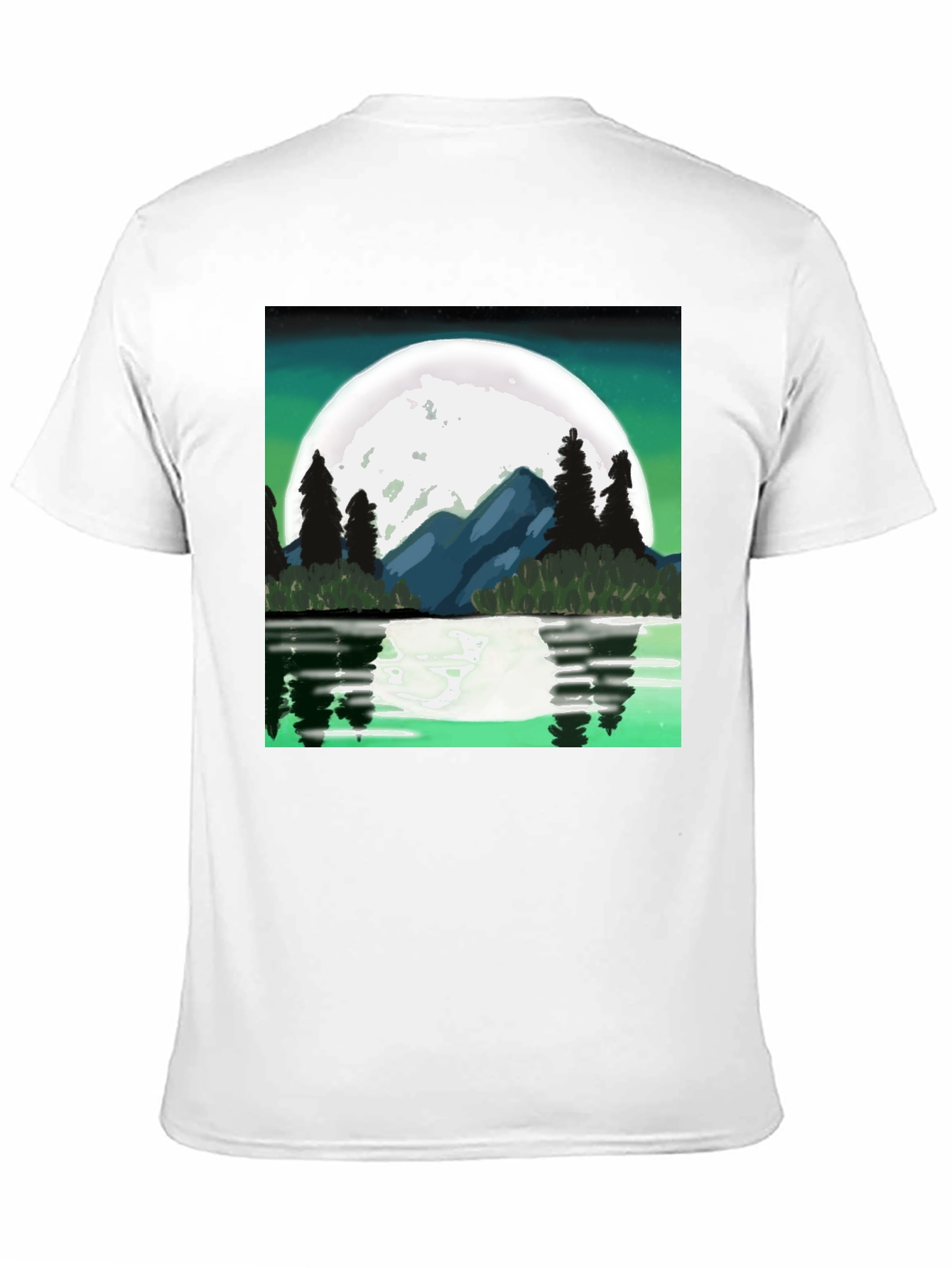 Moonlit Lake Graphic Tee - Black