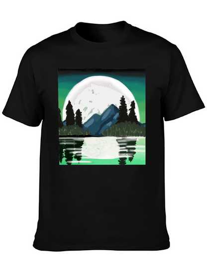 Moonlit Lake Graphic Tee - Black