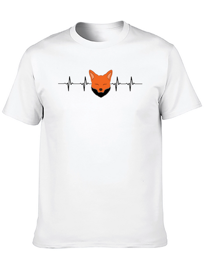 Fox Heartbeat Graphic Tee - Stylish & Unique