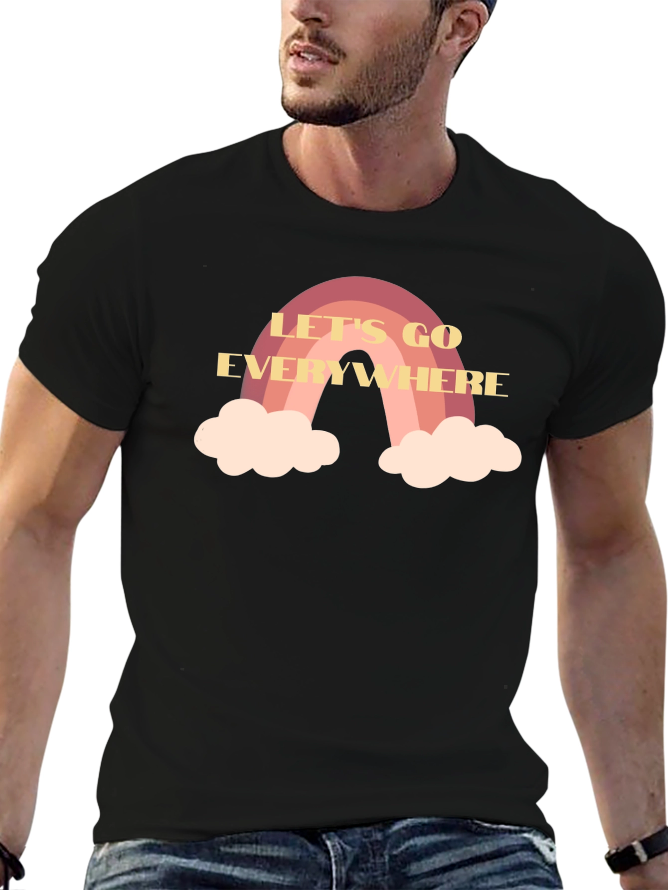 Lets Go Everywhere Rainbow T-Shirt