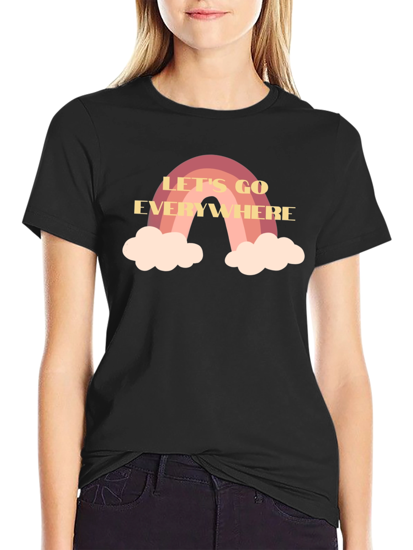Lets Go Everywhere Rainbow T-Shirt
