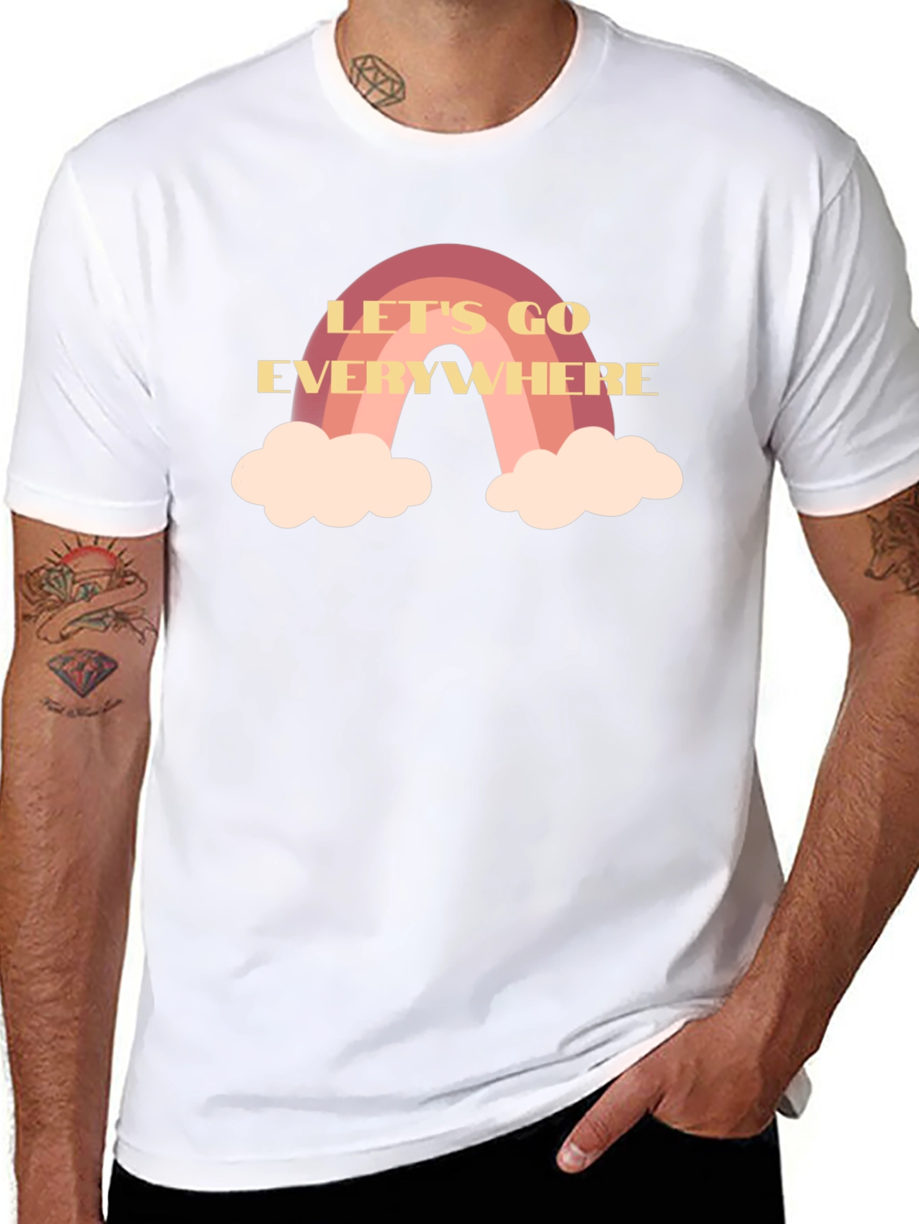 Lets Go Everywhere Rainbow T-Shirt