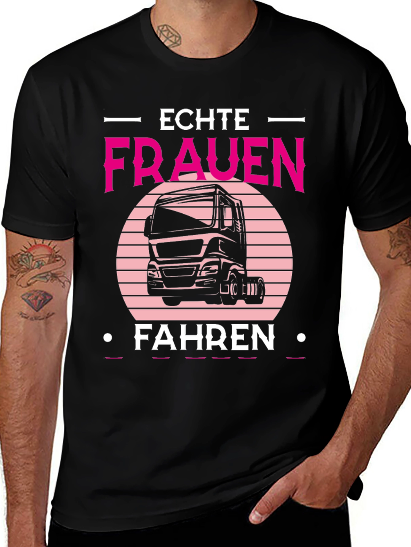Echte Frauen Fahren Truck T-Shirt
