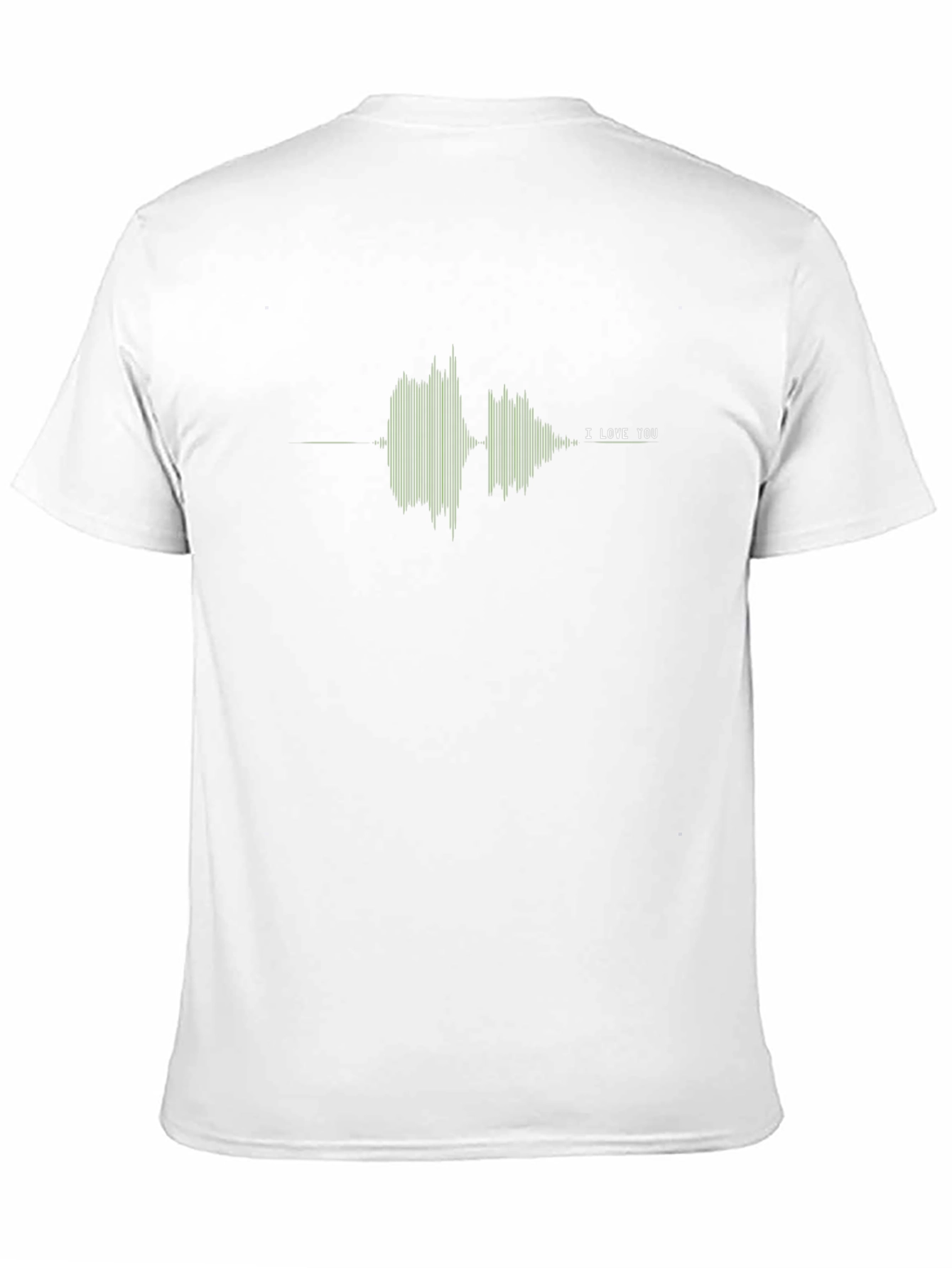 I Love You Sound Wave T-Shirt - Black