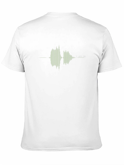 I Love You Sound Wave T-Shirt - Black
