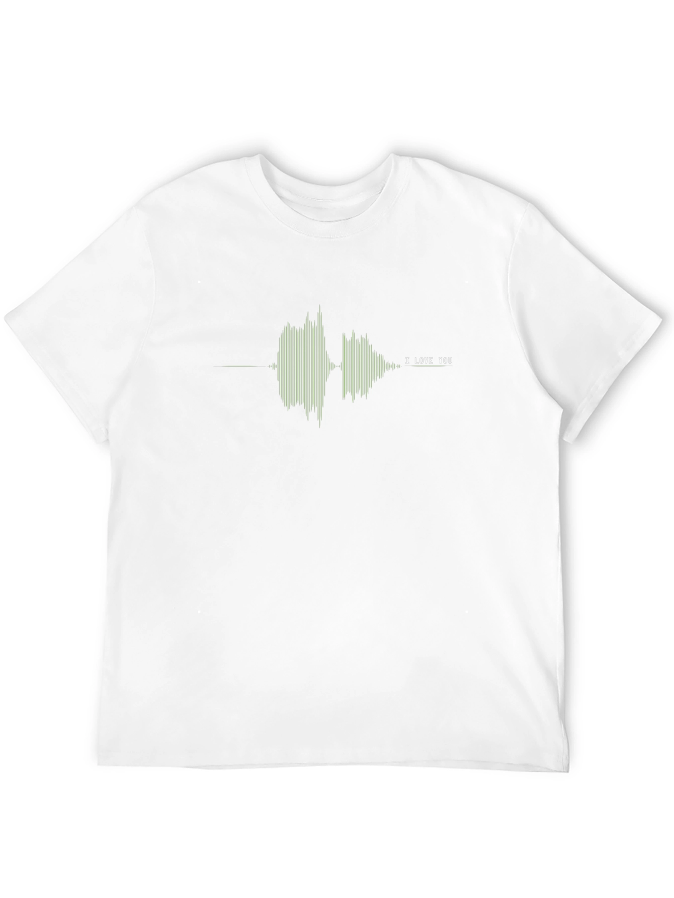 I Love You Sound Wave T-Shirt - Black