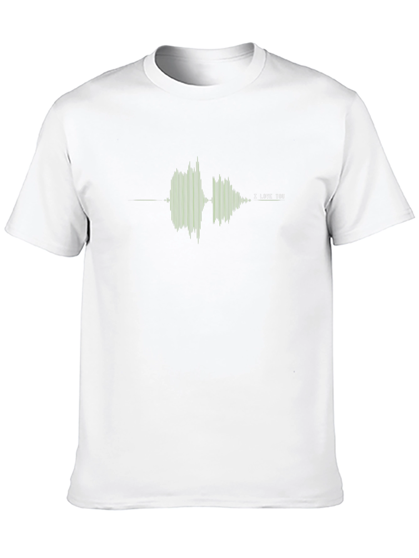 I Love You Sound Wave T-Shirt - Black