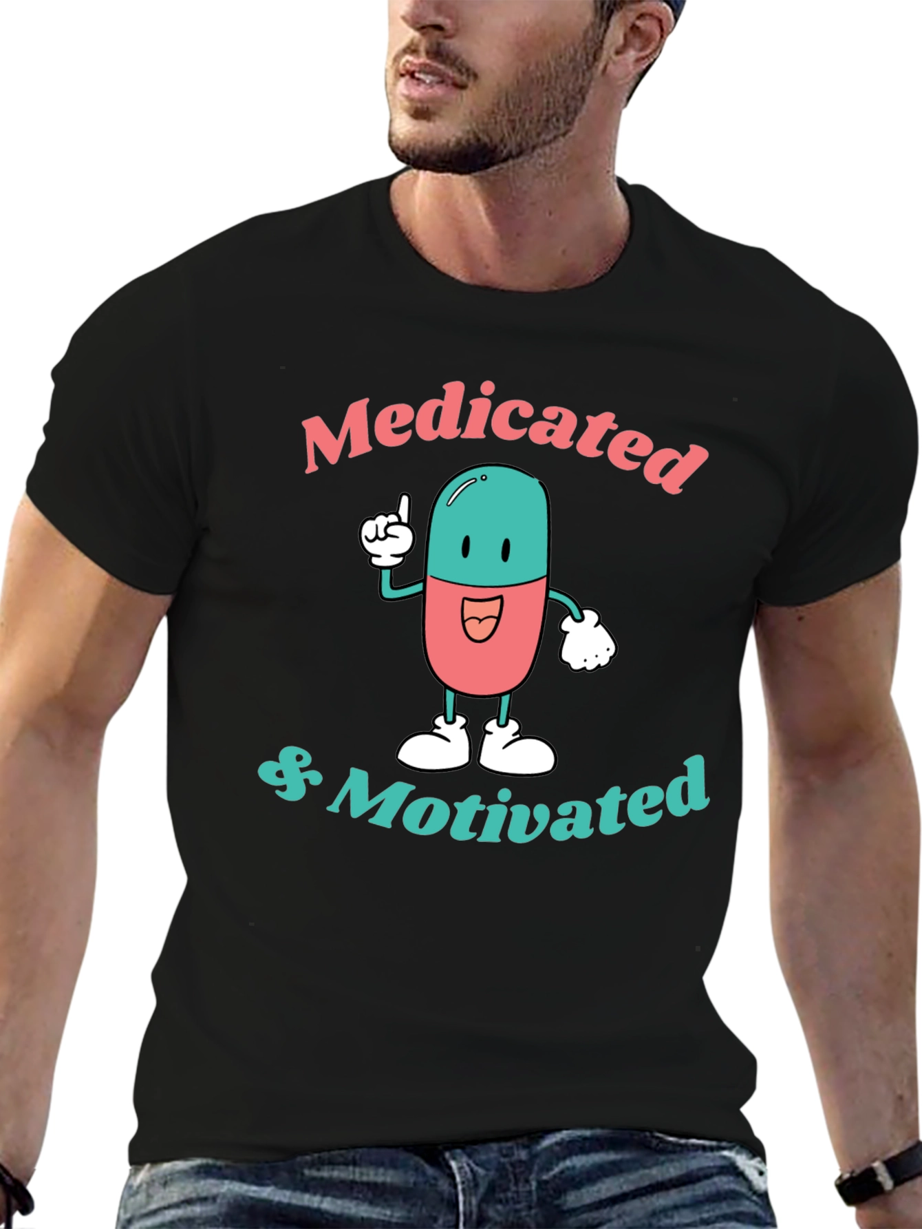 Medicated & Motivated Graphic Tee