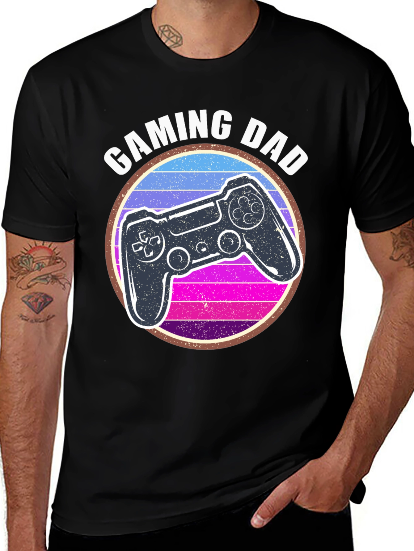 Gaming Dad T-Shirt - Retro Controller Design