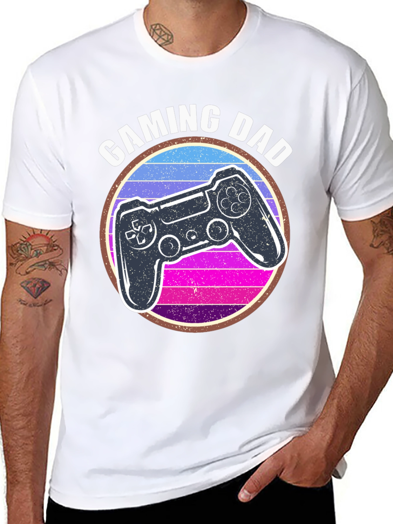 Gaming Dad T-Shirt - Retro Controller Design