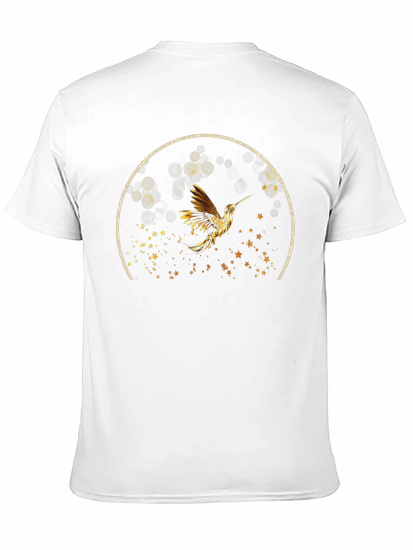Hummingbird Graphic Tee - Stylish Black T-Shirt