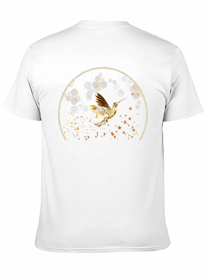 Hummingbird Graphic Tee - Stylish Black T-Shirt