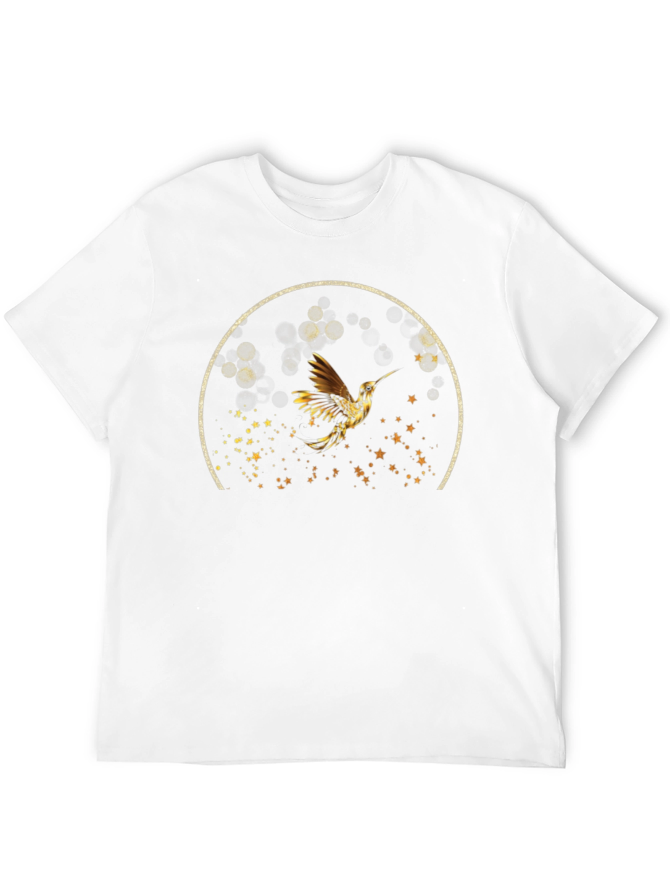 Hummingbird Graphic Tee - Stylish Black T-Shirt