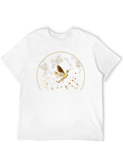 Hummingbird Graphic Tee - Stylish Black T-Shirt