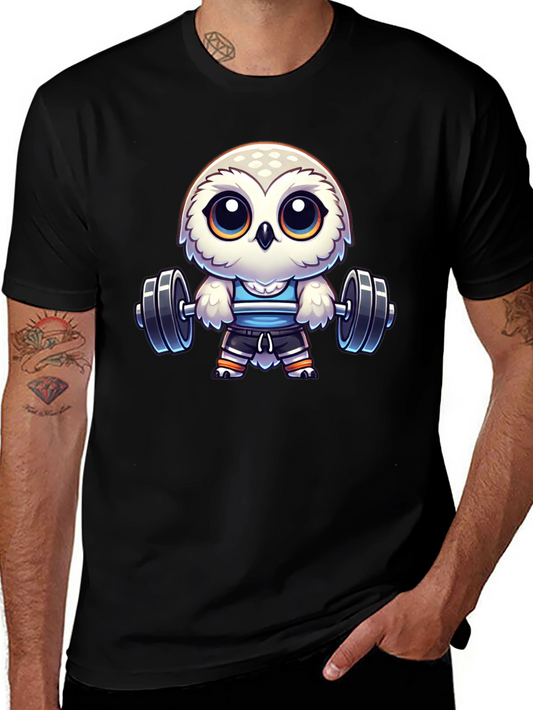 Workout Owl T-Shirt - Gym Animal Tee