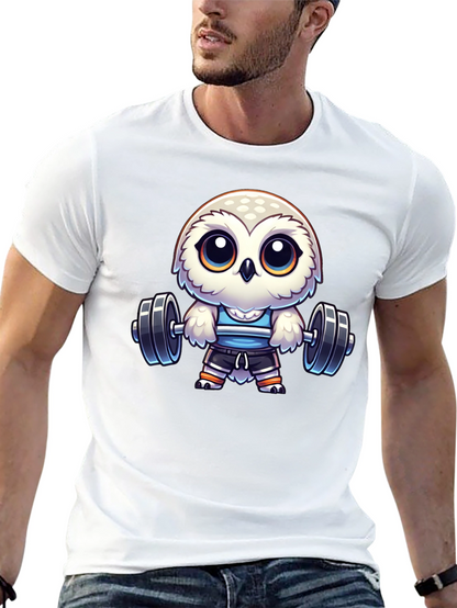 Workout Owl T-Shirt - Gym Animal Tee