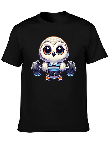 Workout Owl T-Shirt - Gym Animal Tee