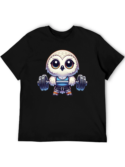Workout Owl T-Shirt - Gym Animal Tee