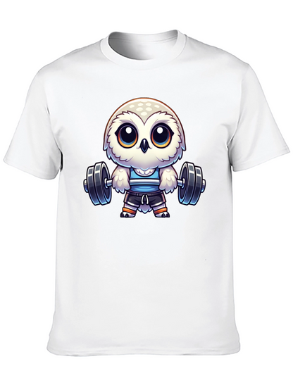 Workout Owl T-Shirt - Gym Animal Tee