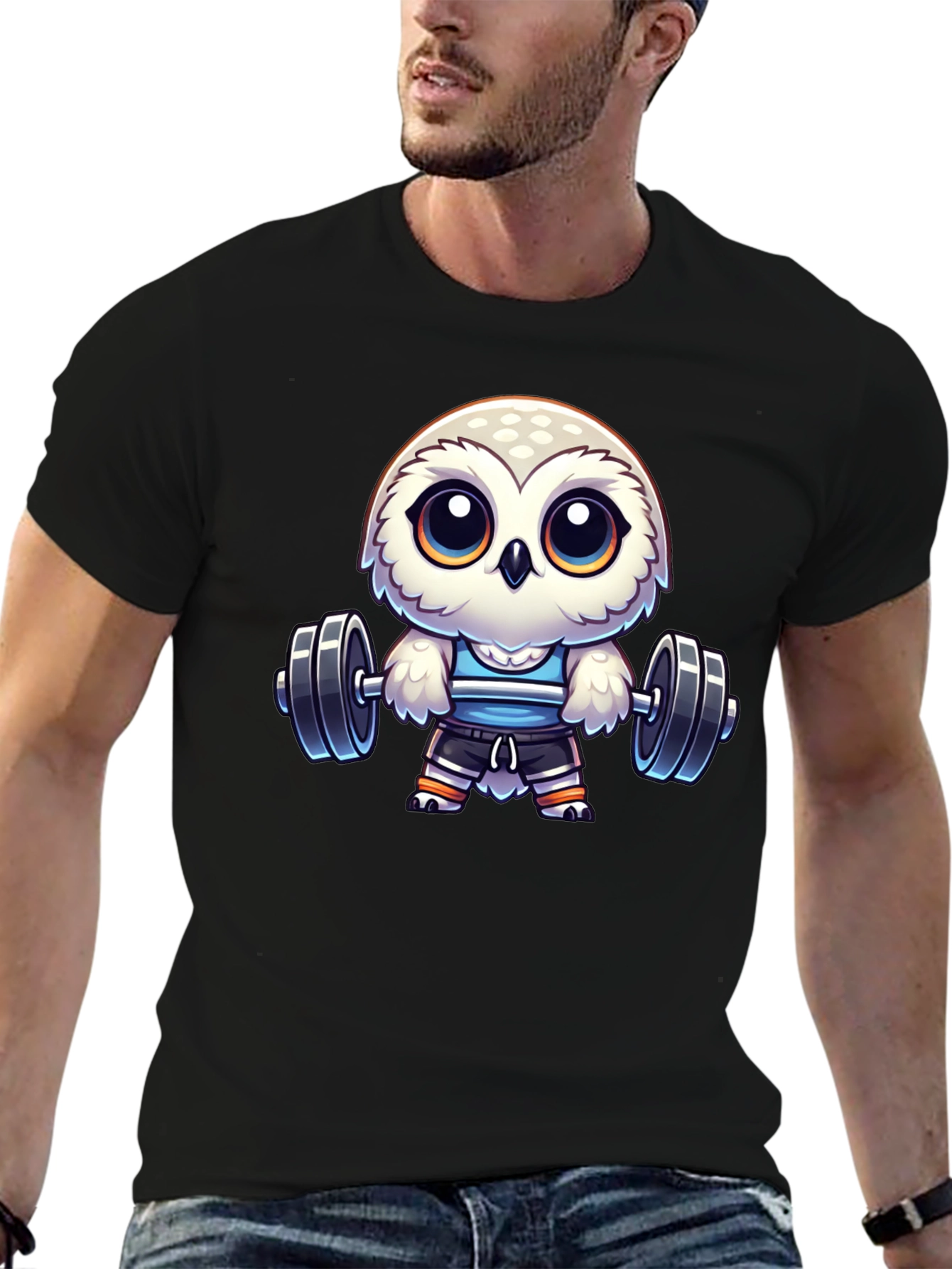 Workout Owl T-Shirt - Gym Animal Tee