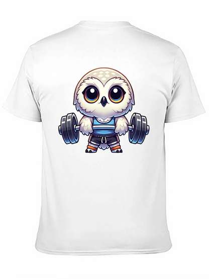 Workout Owl T-Shirt - Gym Animal Tee