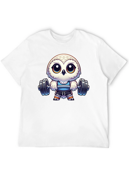 Workout Owl T-Shirt - Gym Animal Tee