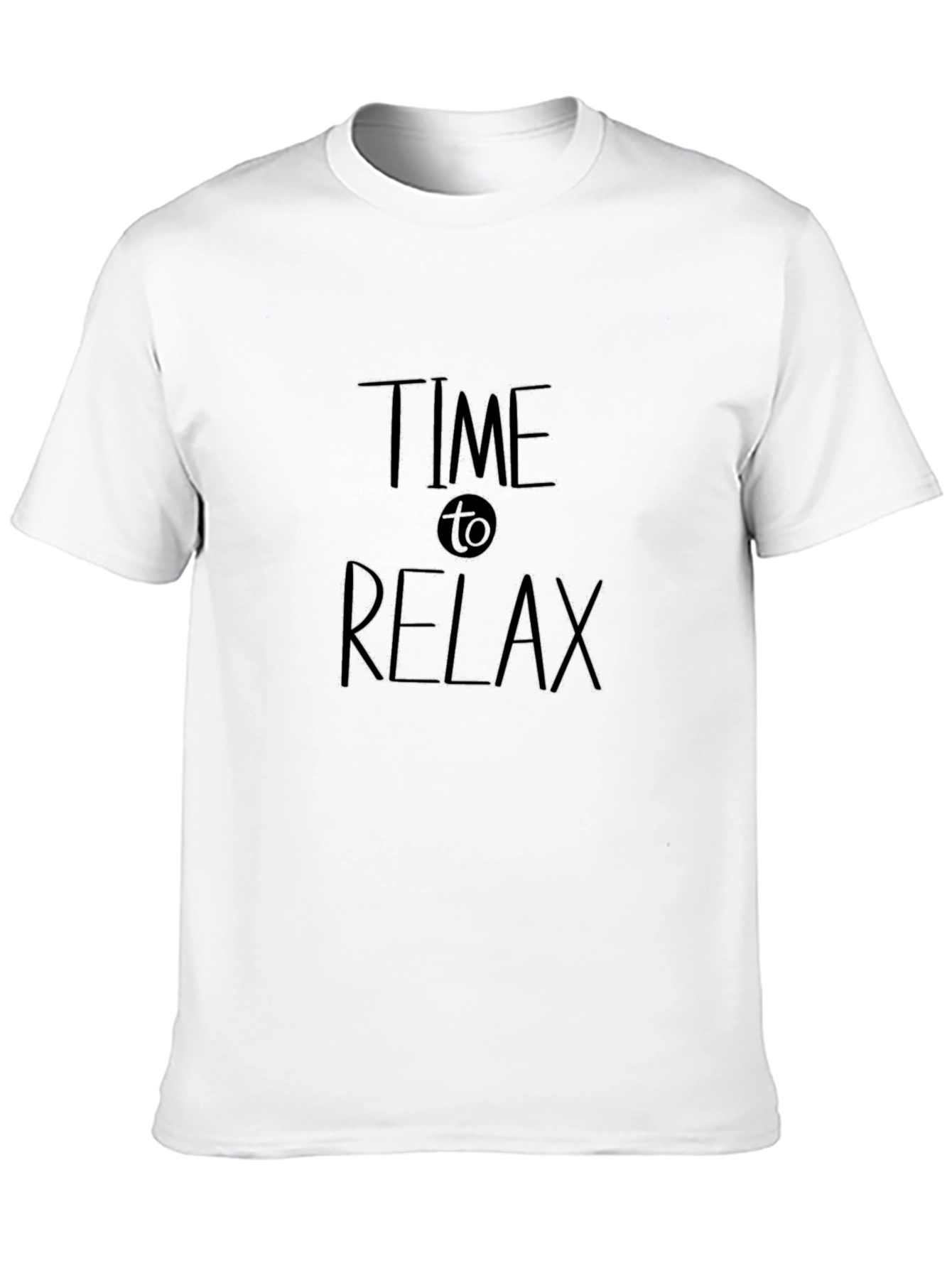 Time to Relax Black Graphic T-Shirt
