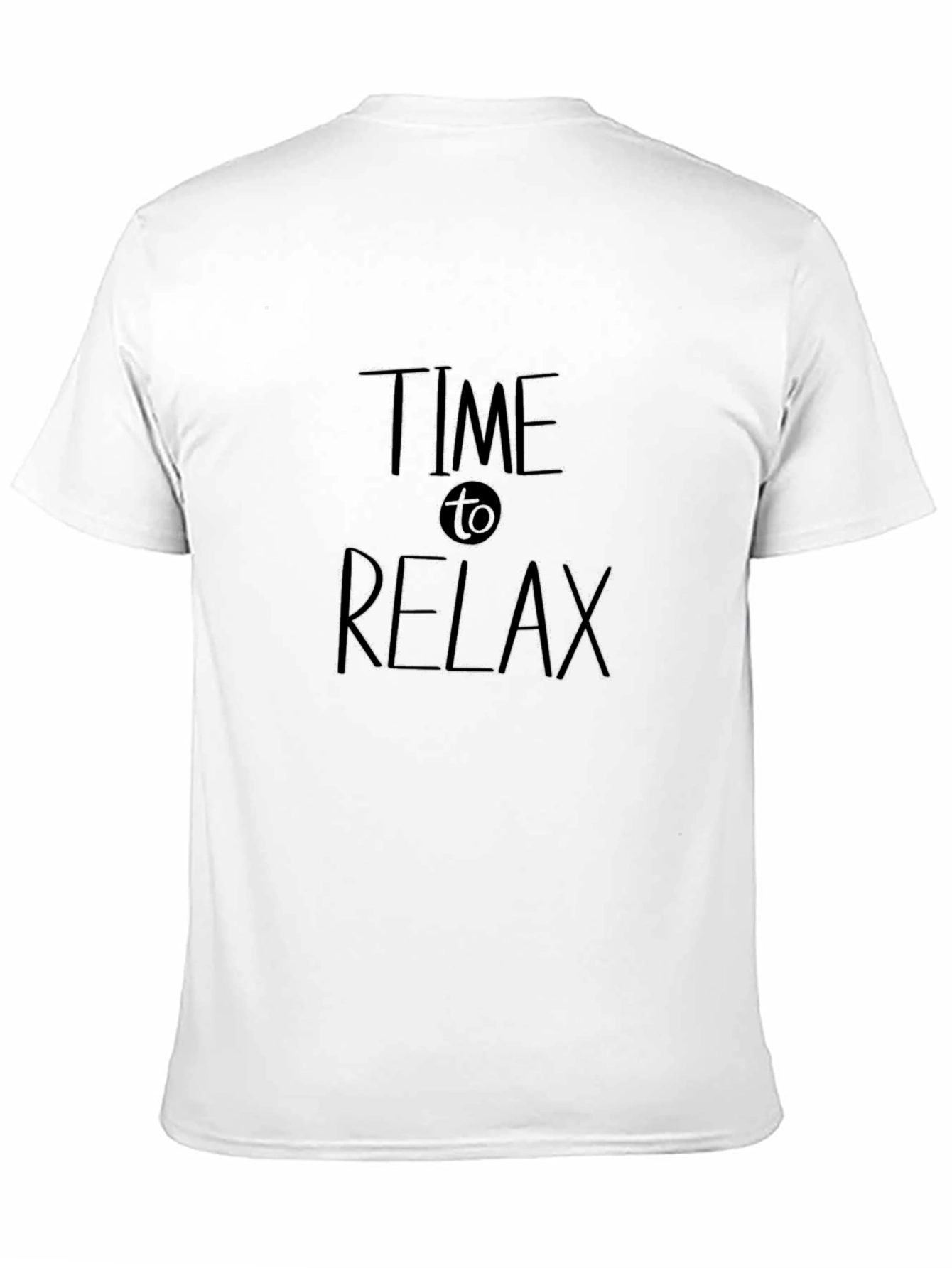 Time to Relax Black Graphic T-Shirt