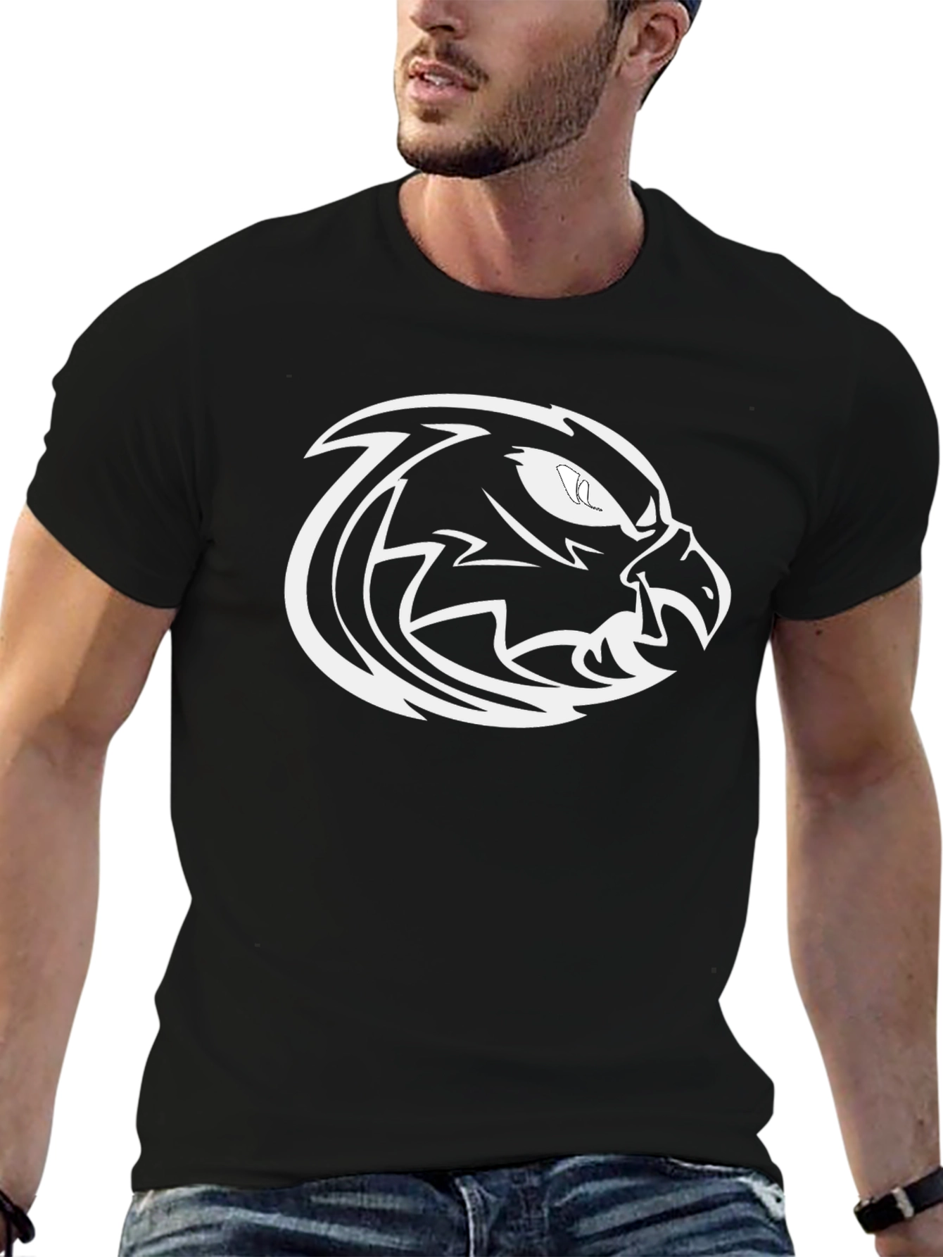 Black Eagle Graphic T-Shirt - Bold & Stylish