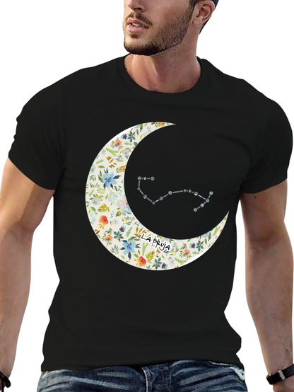 Floral Moon & Constellation Graphic Tee