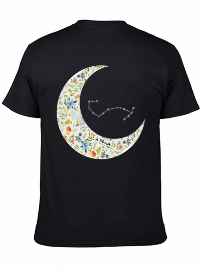 Floral Moon & Constellation Graphic Tee