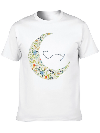 Floral Moon & Constellation Graphic Tee