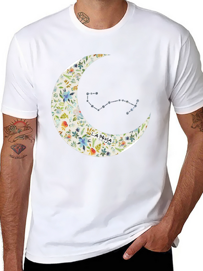 Floral Moon & Constellation Graphic Tee