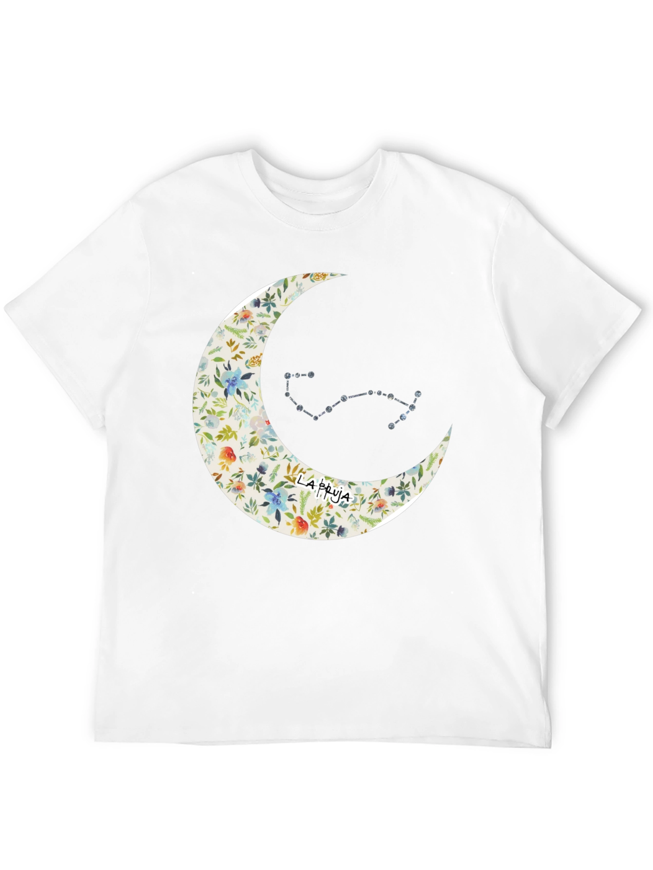 Floral Moon & Constellation Graphic Tee
