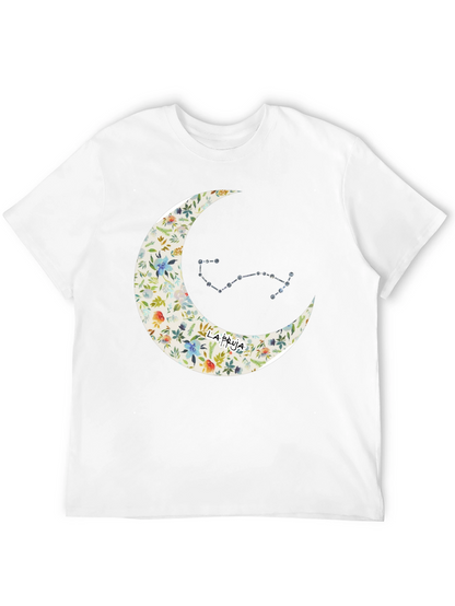 Floral Moon & Constellation Graphic Tee