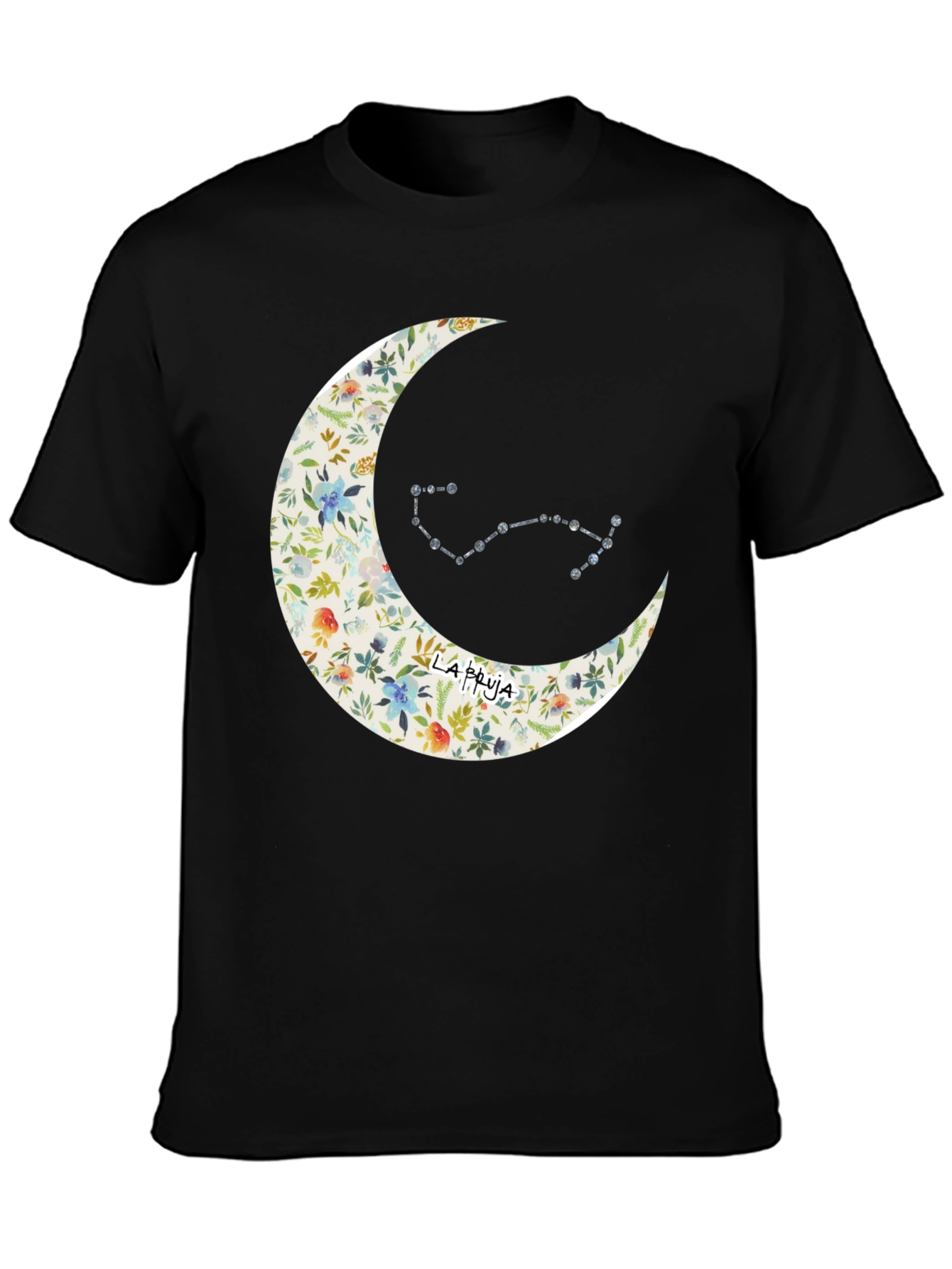 Floral Moon & Constellation Graphic Tee