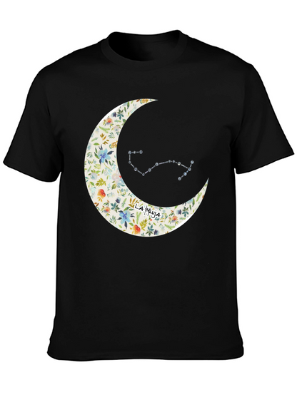 Floral Moon & Constellation Graphic Tee