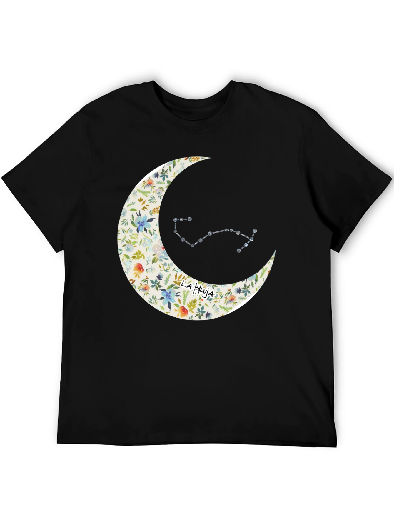 Floral Moon & Constellation Graphic Tee