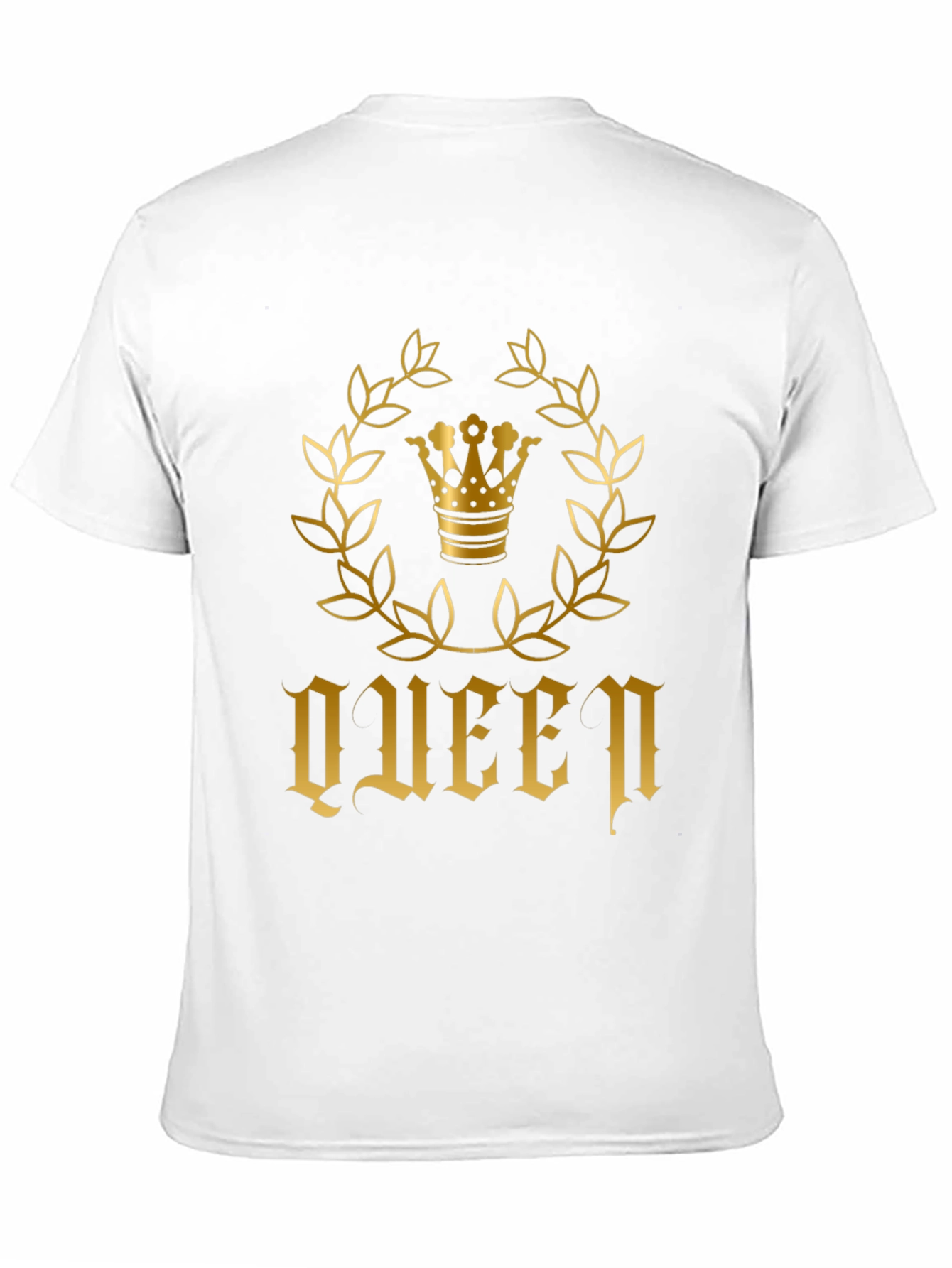 Queen Crown Graphic T-Shirt - Black