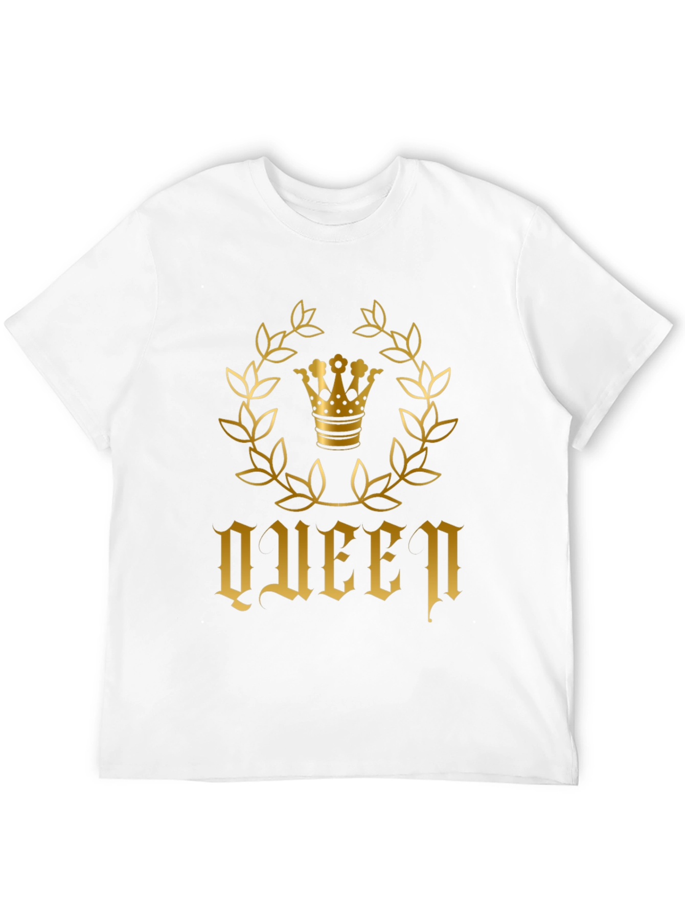 Queen Crown Graphic T-Shirt - Black
