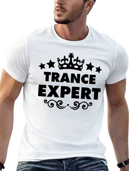 Trance Expert Black Graphic Tee Shirt