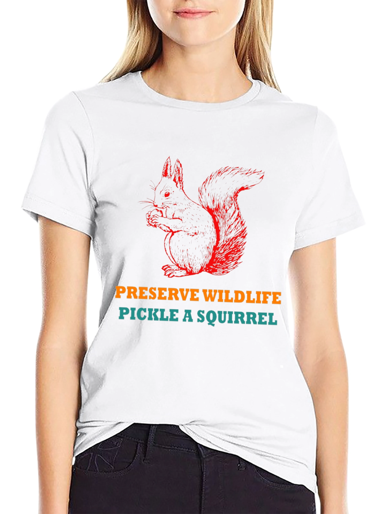 Preserve Wildlife Pickle A Squirrel Graphic T-Shirt