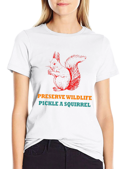 Preserve Wildlife Pickle A Squirrel Graphic T-Shirt