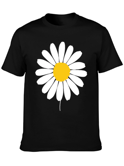 Daisy Graphic Black T-Shirt