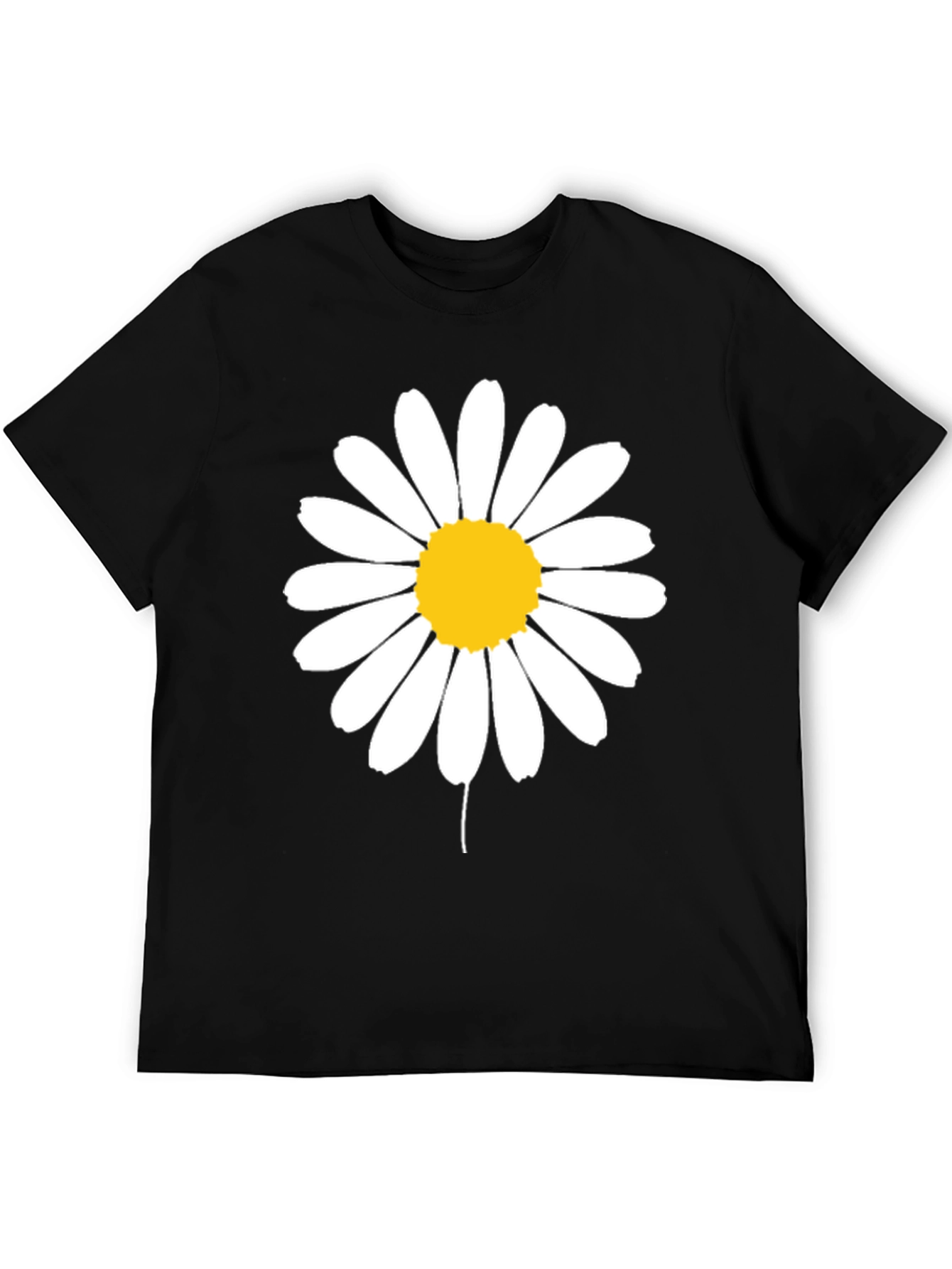 Daisy Graphic Black T-Shirt