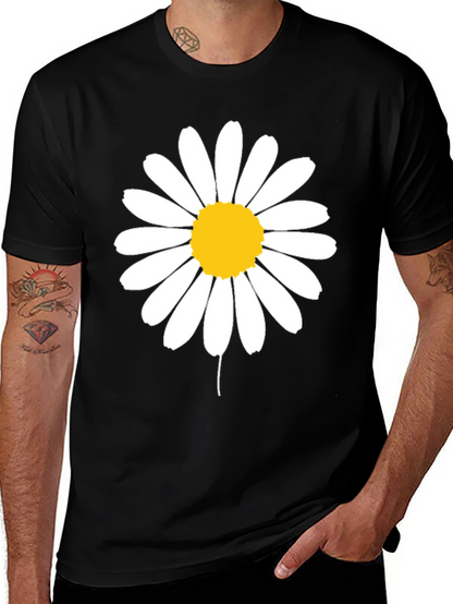 Daisy Graphic Black T-Shirt