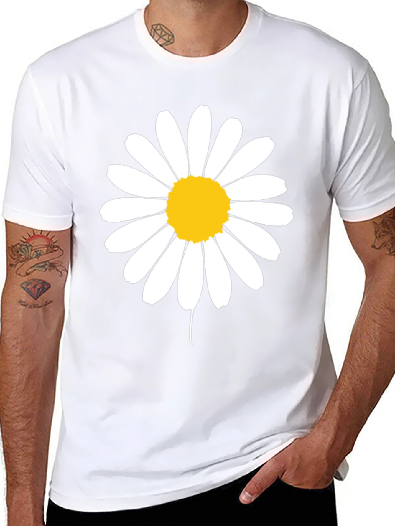 Daisy Graphic Black T-Shirt