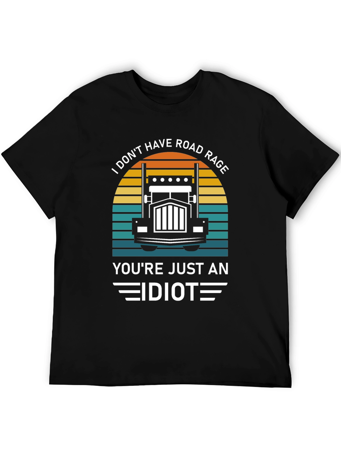 Road Rage Trucker Humor Graphic T-Shirt